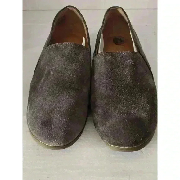 Women's Franco Sarto Gray Suede Loafers‎ Size 7.5M - Picture 1 of 7